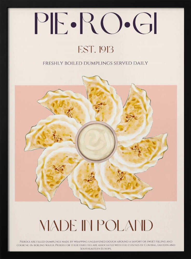 Polnische Teigtaschen-Leckerei | Poster