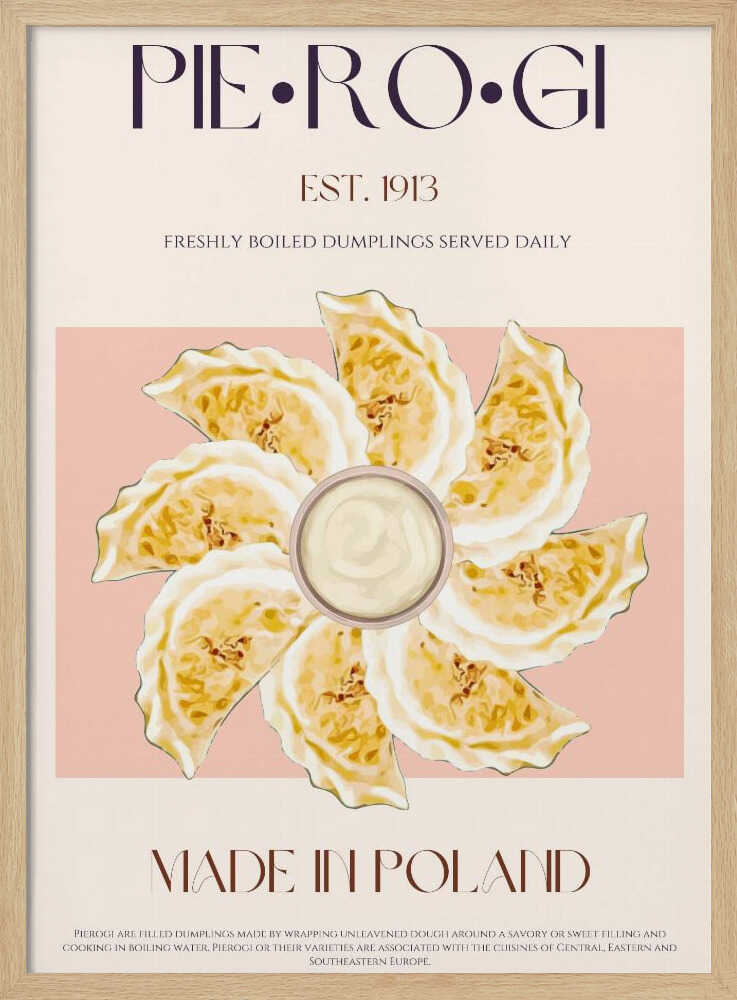 Polnische Teigtaschen-Leckerei | Poster