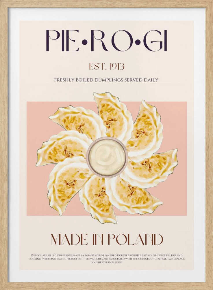 Polnische Teigtaschen-Leckerei | Poster