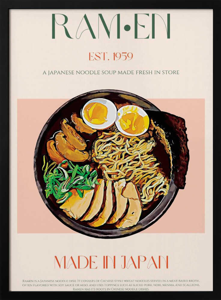 Japanische Ramen-Schüssel genießen | Poster