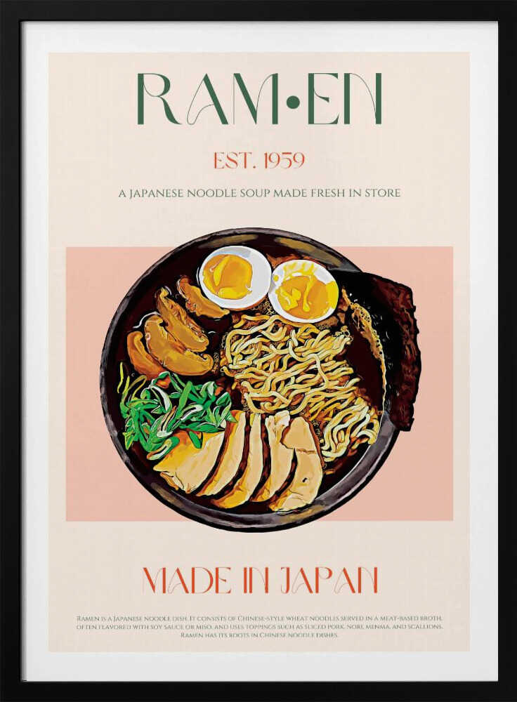 Japanische Ramen-Schüssel genießen | Poster