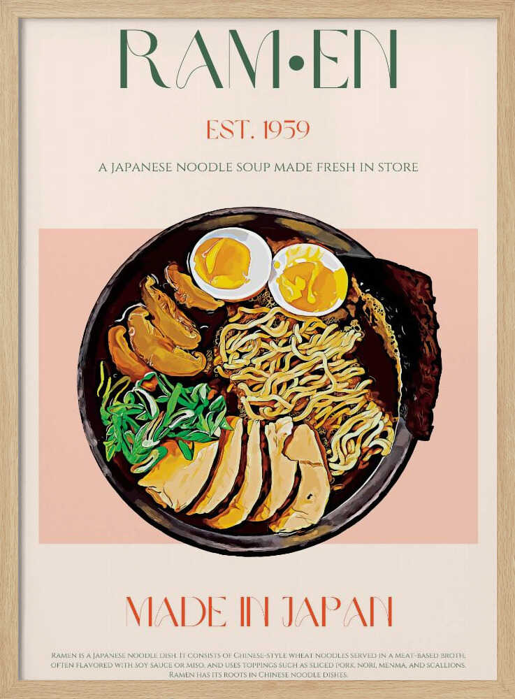 Japanische Ramen-Schüssel genießen | Poster