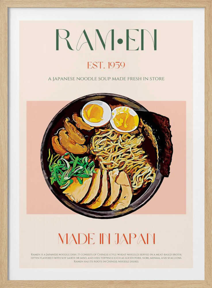 Japanische Ramen-Schüssel genießen | Poster
