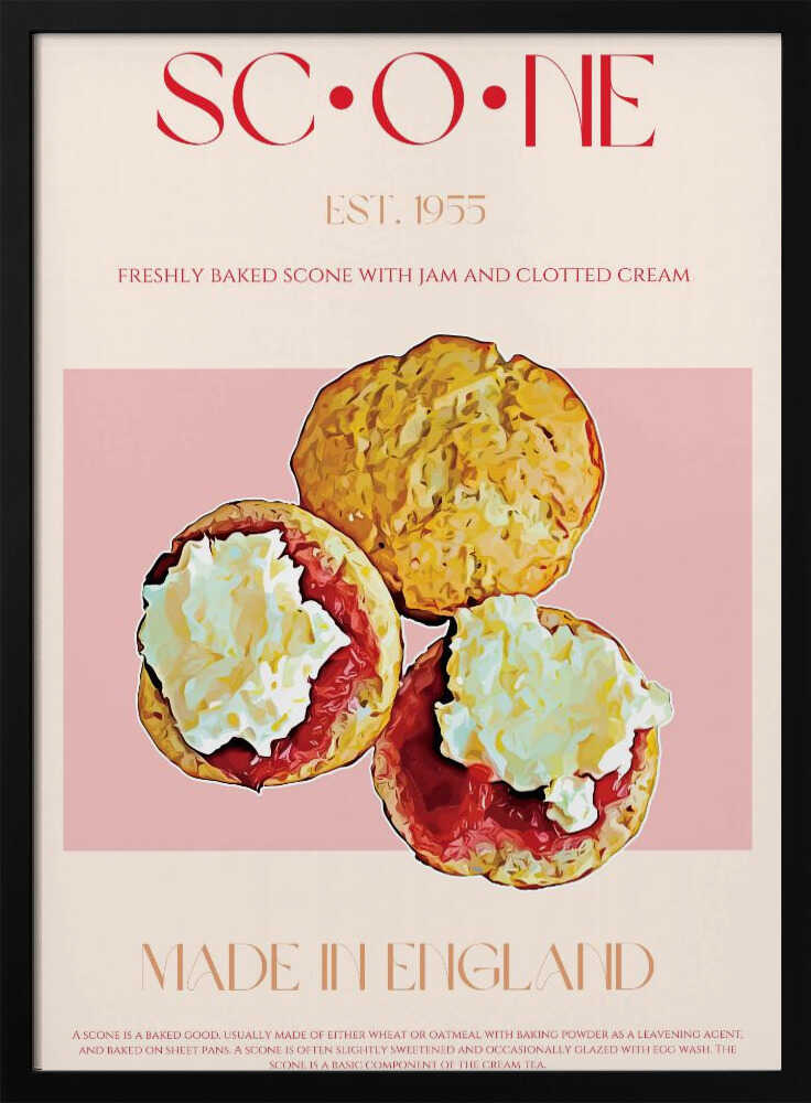Englischer Scone-Genuss | Poster