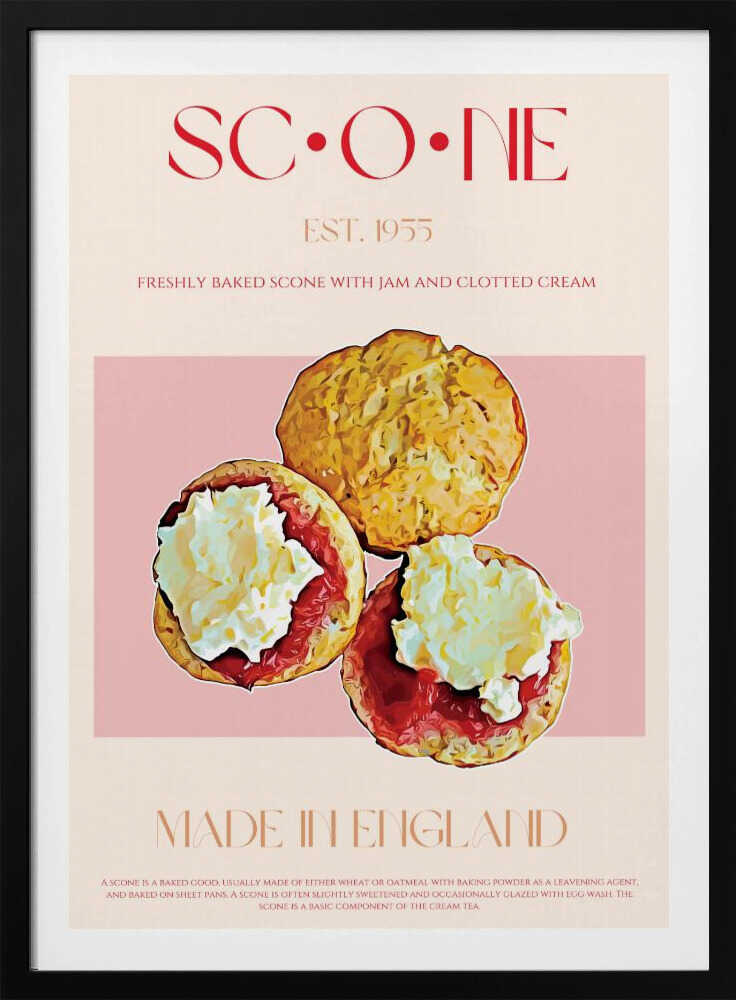 Englischer Scone-Genuss | Poster