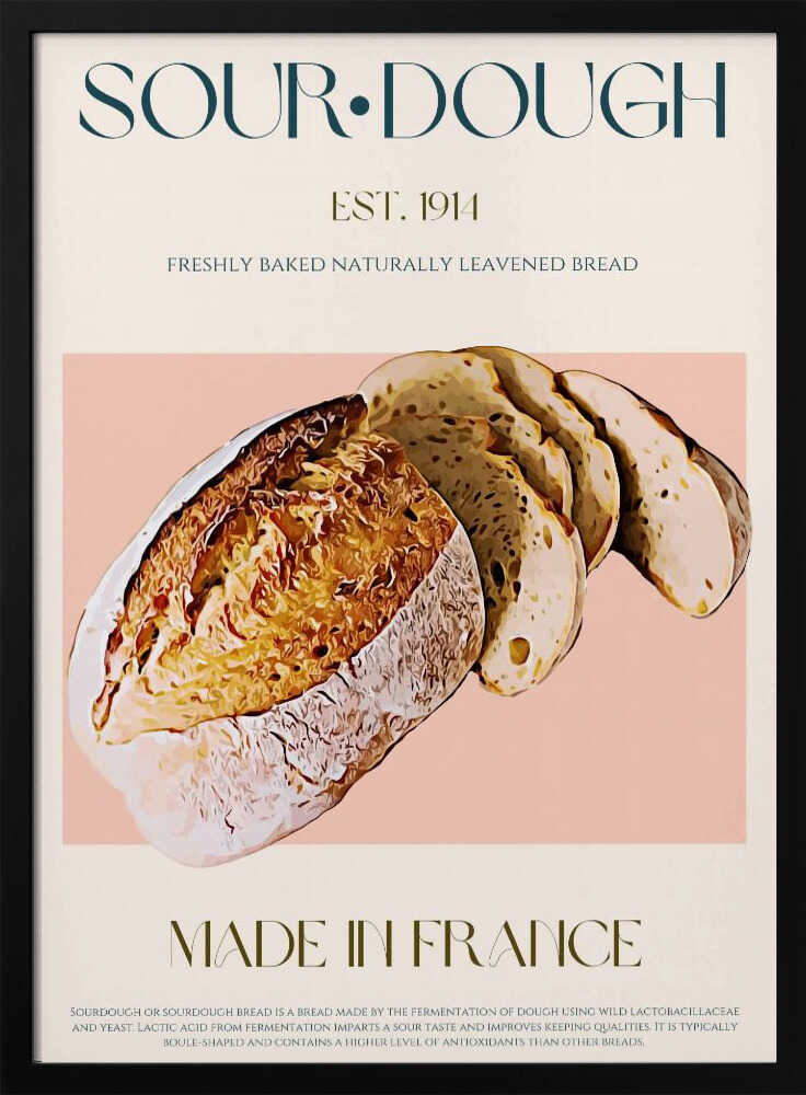 Französisches Brot-Dessert | Poster