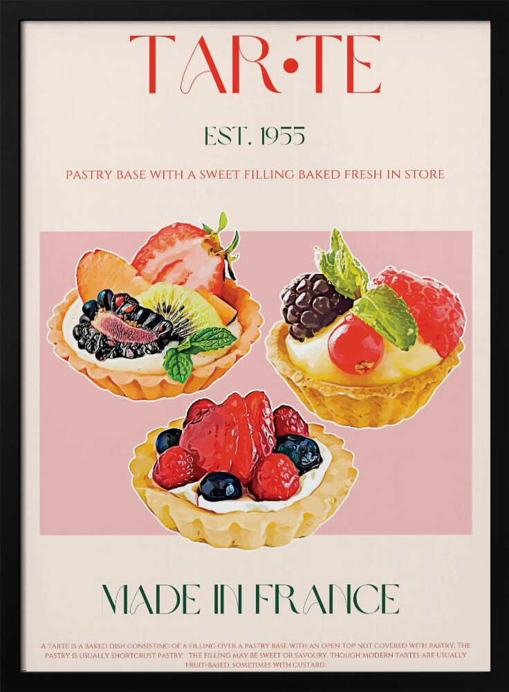 Französische Tarte-Symphonie | Poster