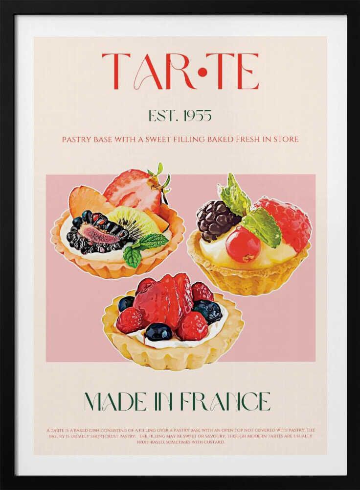 Französische Tarte-Symphonie | Poster
