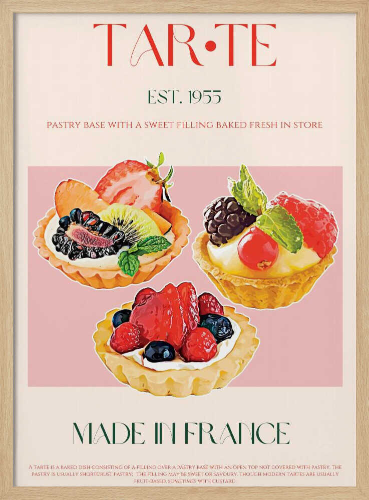 Französische Tarte-Symphonie | Poster