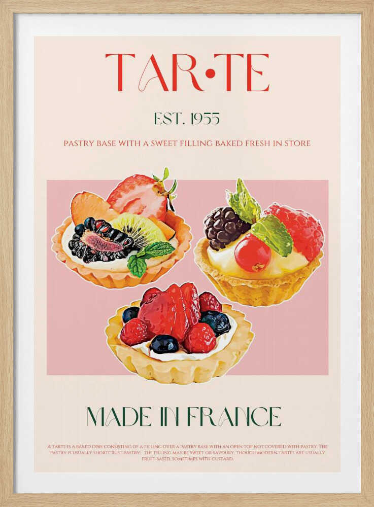 Französische Tarte-Symphonie | Poster