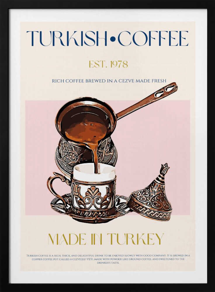 Türkischer Kaffee Druck | Poster