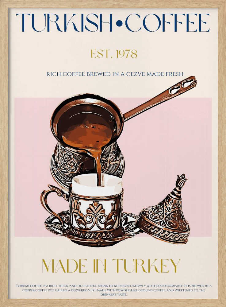 Türkischer Kaffee Druck | Poster