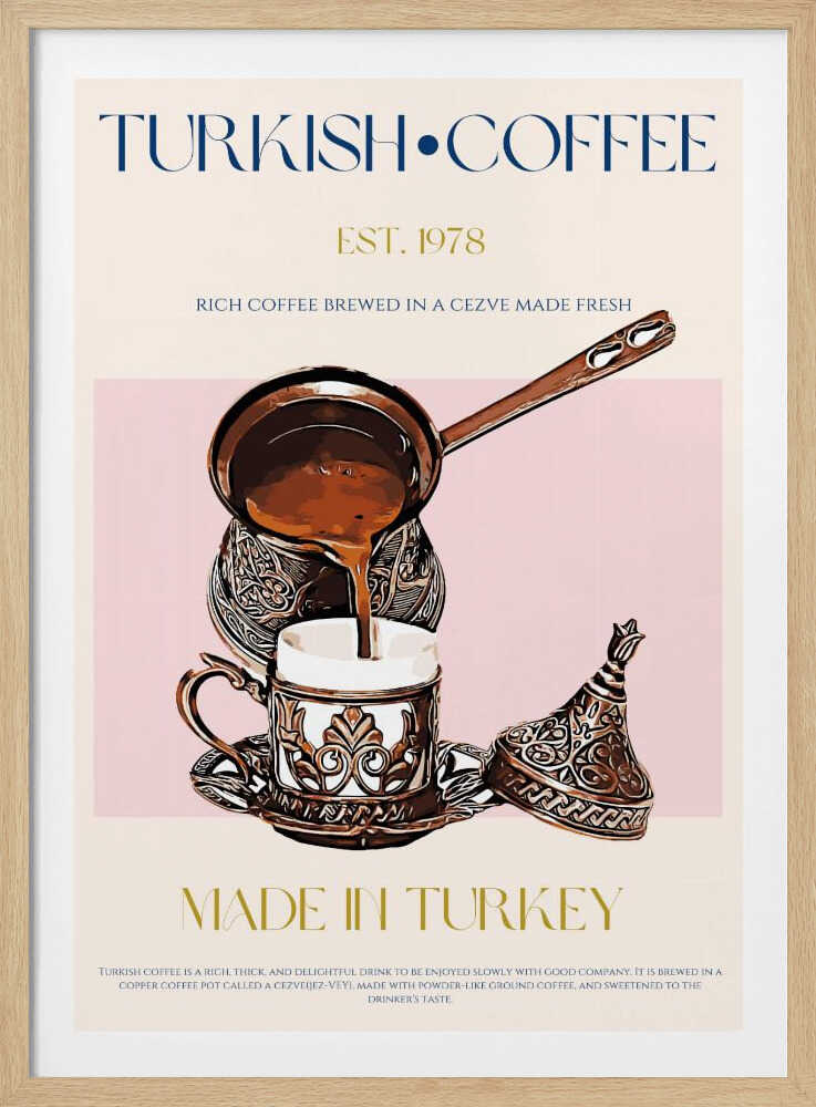 Türkischer Kaffee Druck | Poster