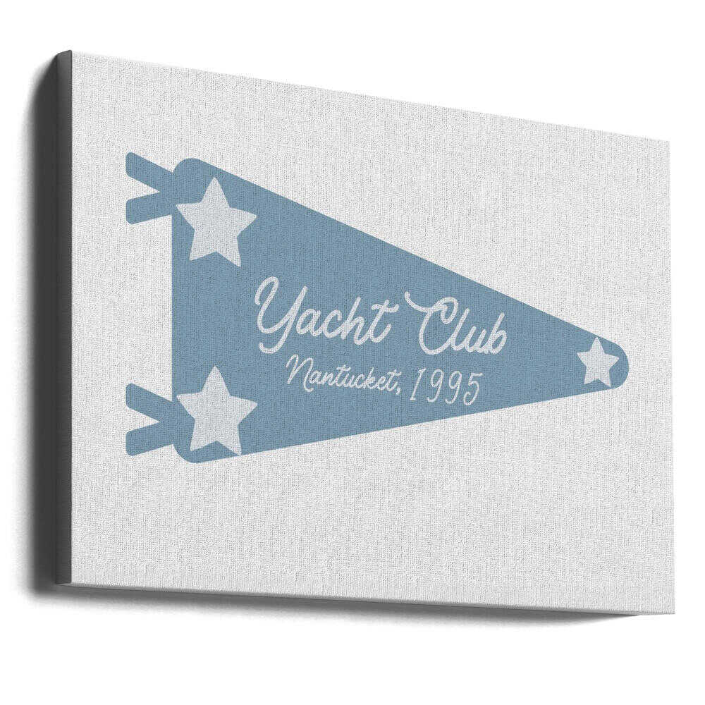 Fanion bleu du Yacht Club | Toile
