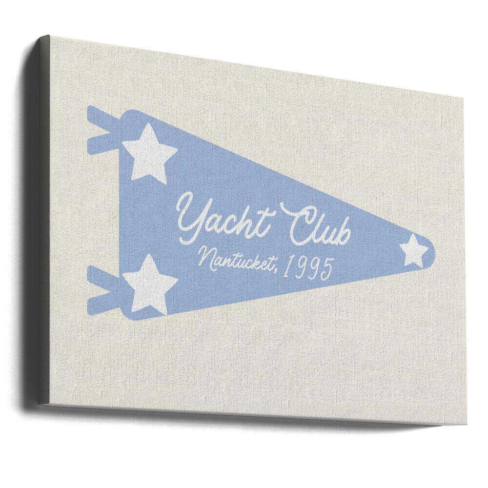 Parchemin bleu du Yacht Club | Toile