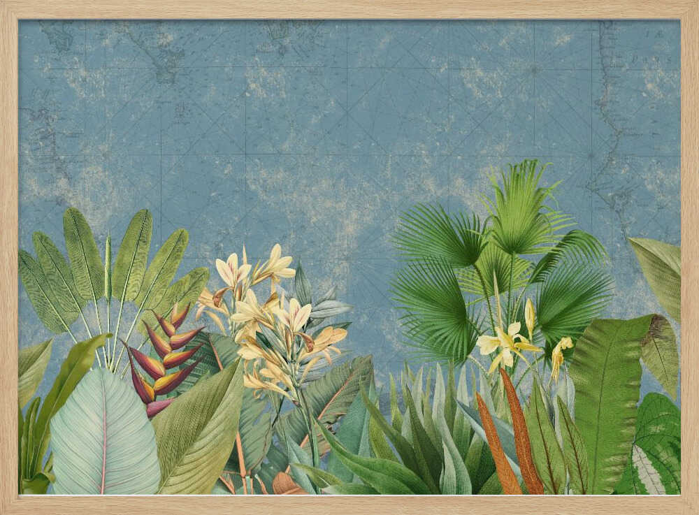 Tropical Vintage Landscape | Poster