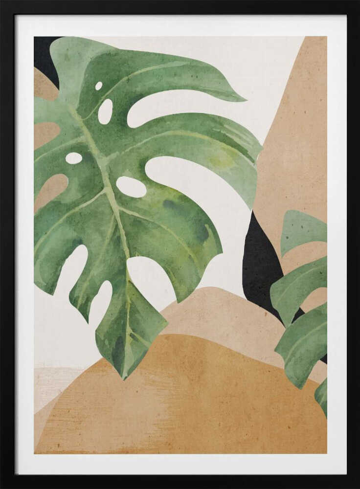 Abstract Art Tropical Leaves | Poster