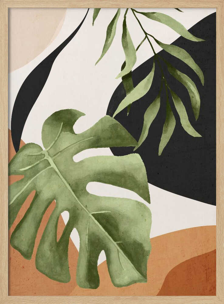 Abstract Art Tropical Leaves 23 | Poster