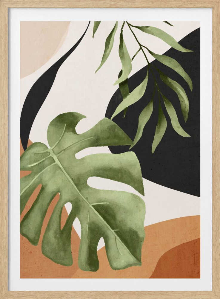 Abstract Art Tropical Leaves 23 | Poster