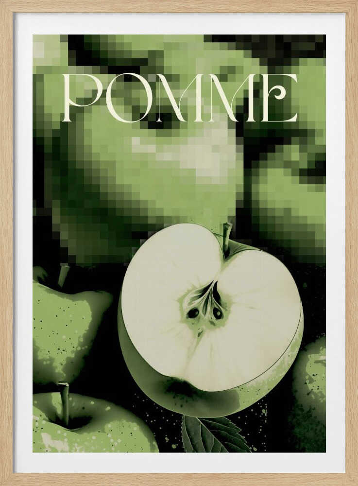 Affiche d'art représentant des fruits naturels