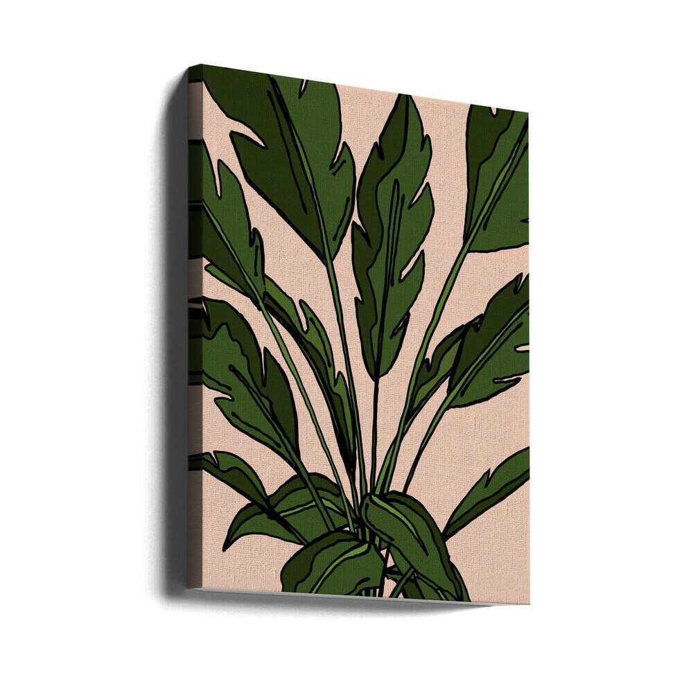 Tropische Blätter Kunst | Leinwand