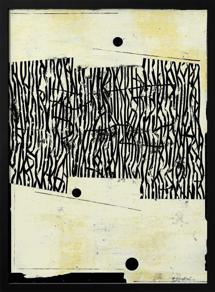Schwarze Linienmuster | Poster