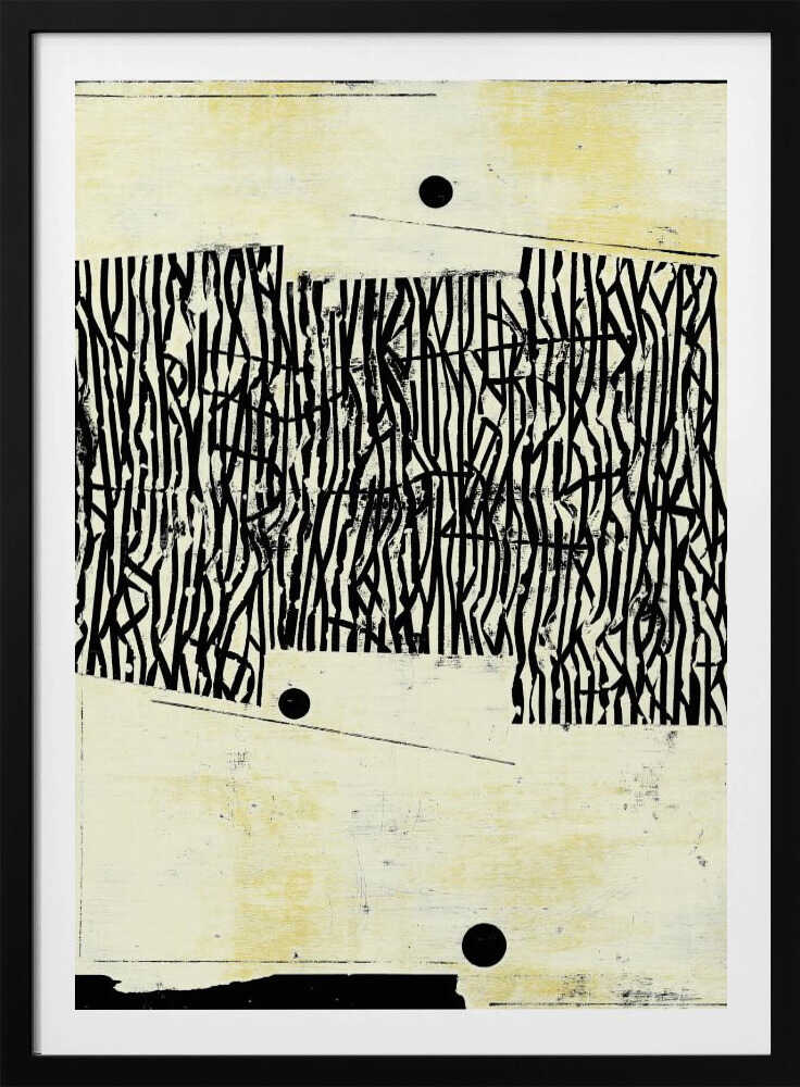 Schwarze Linienmuster | Poster