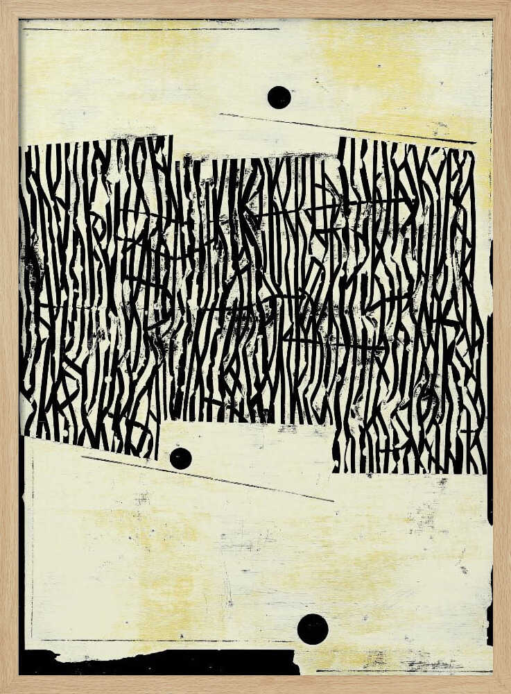 Schwarze Linienmuster | Poster