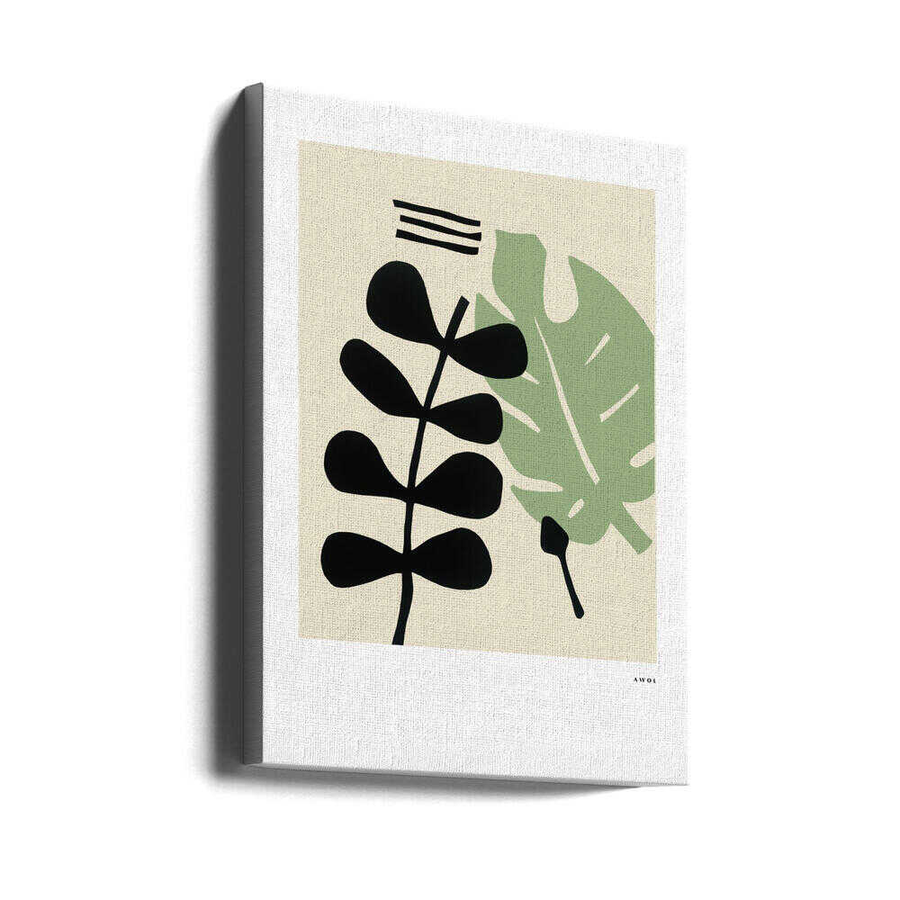 Abstrakte botanische Formen | Leinwand