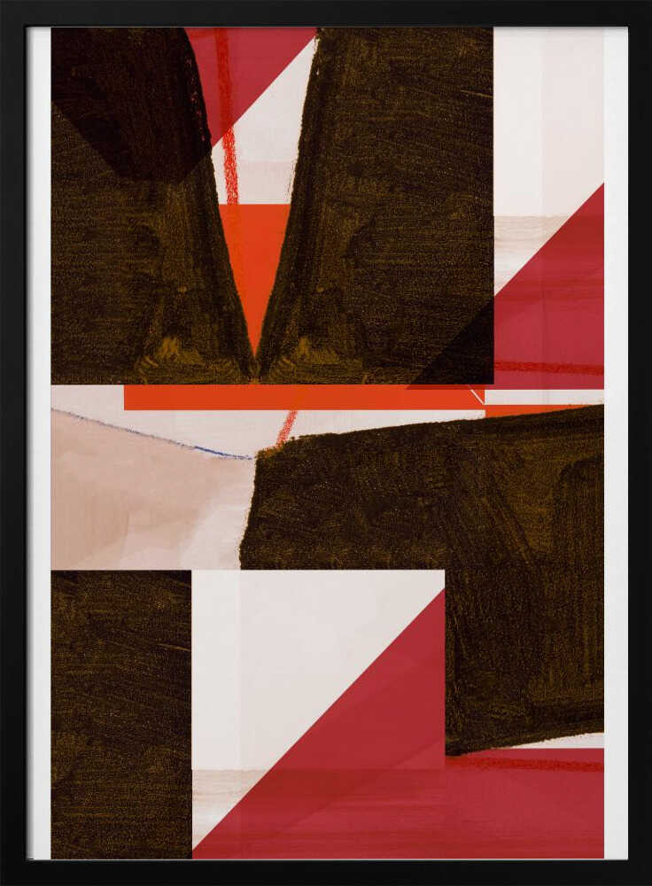 Farbenfrohe, markante geometrische Formen | Poster