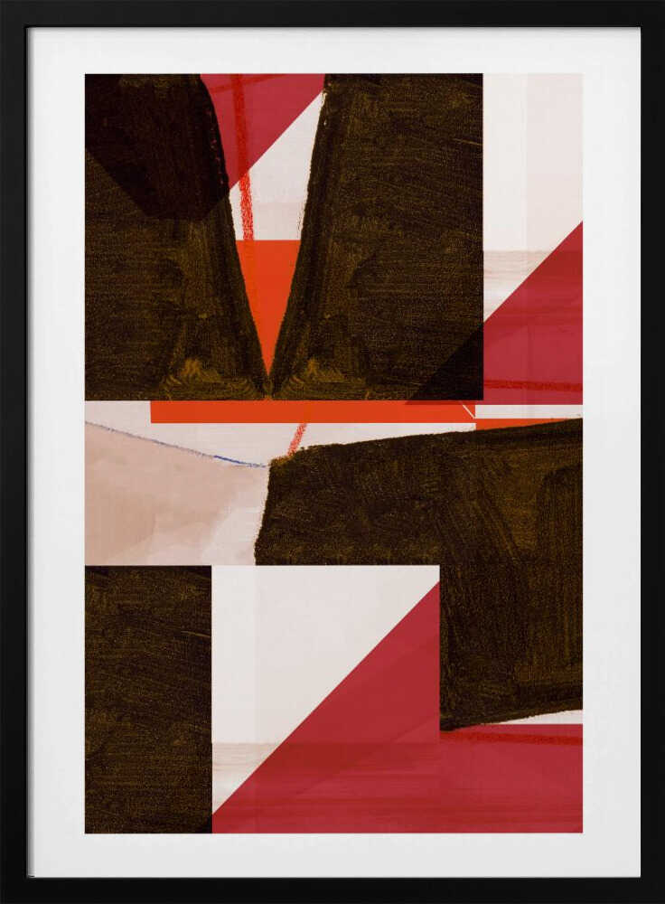 Farbenfrohe, markante geometrische Formen | Poster