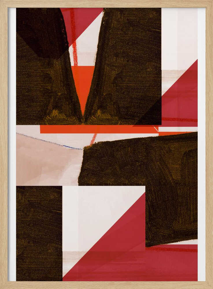 Farbenfrohe, markante geometrische Formen | Poster