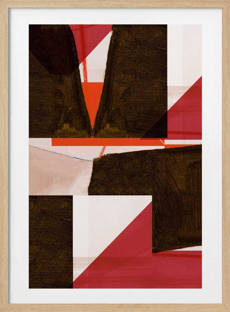 Farbenfrohe, markante geometrische Formen | Poster