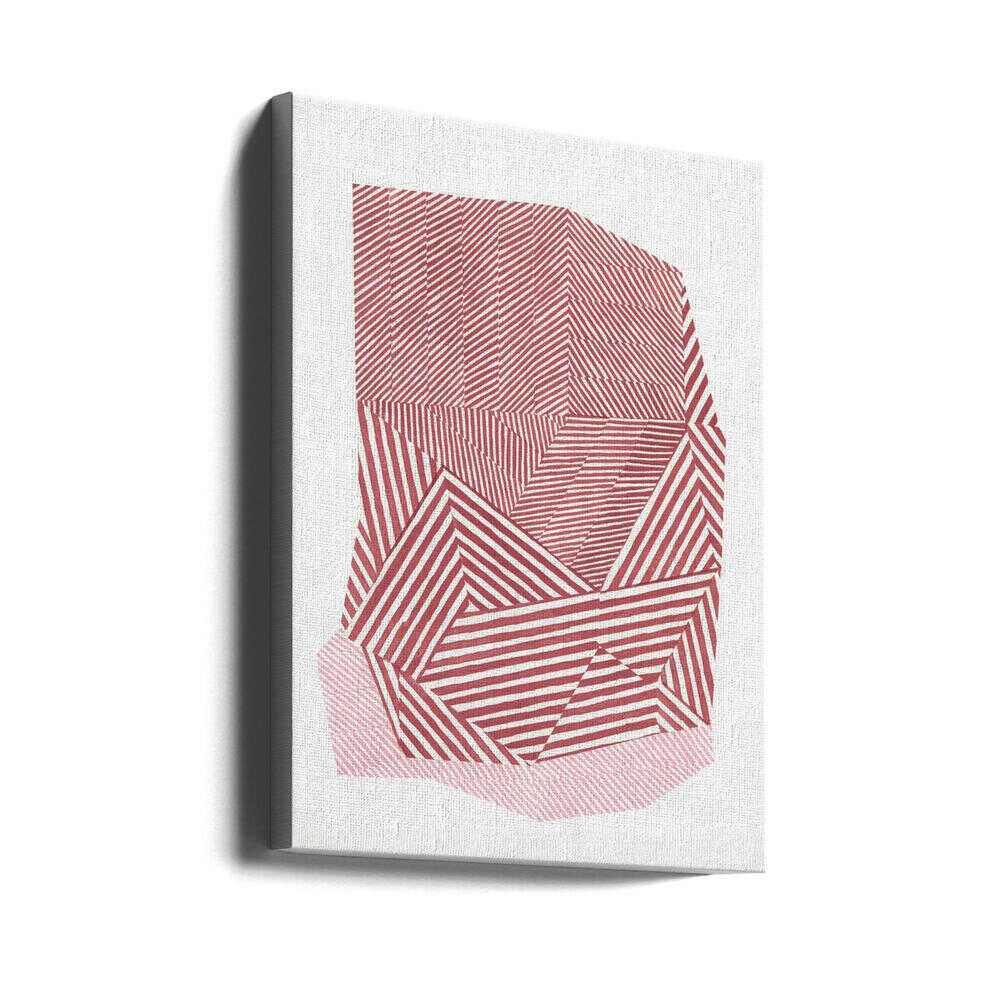 Gestreifte geometrische Form | Leinwand