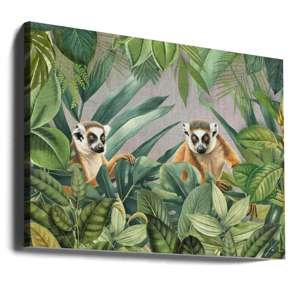 Lemuren-Dschungel | Leinwand