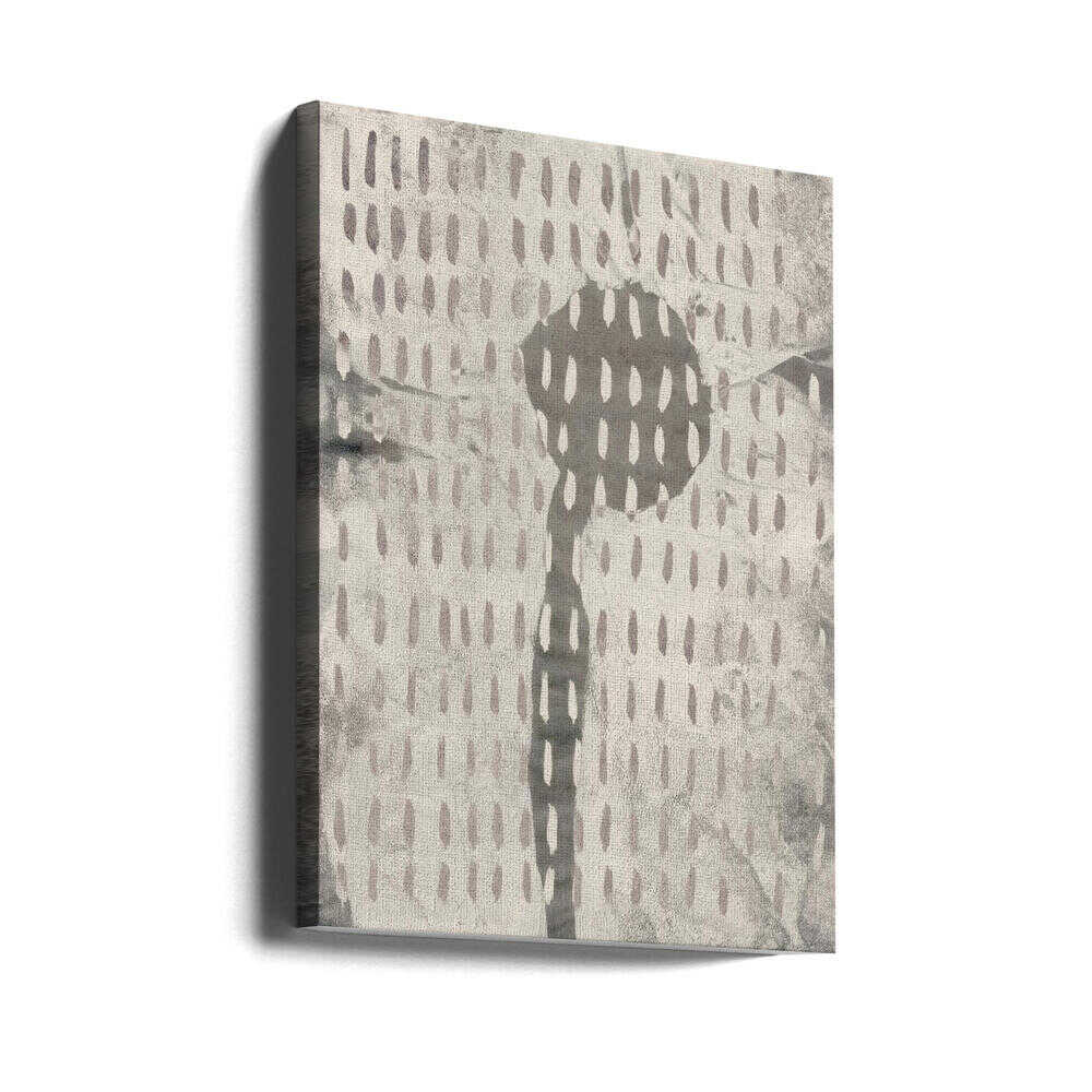 Abstrait contemporain en blanc et gris | Toile