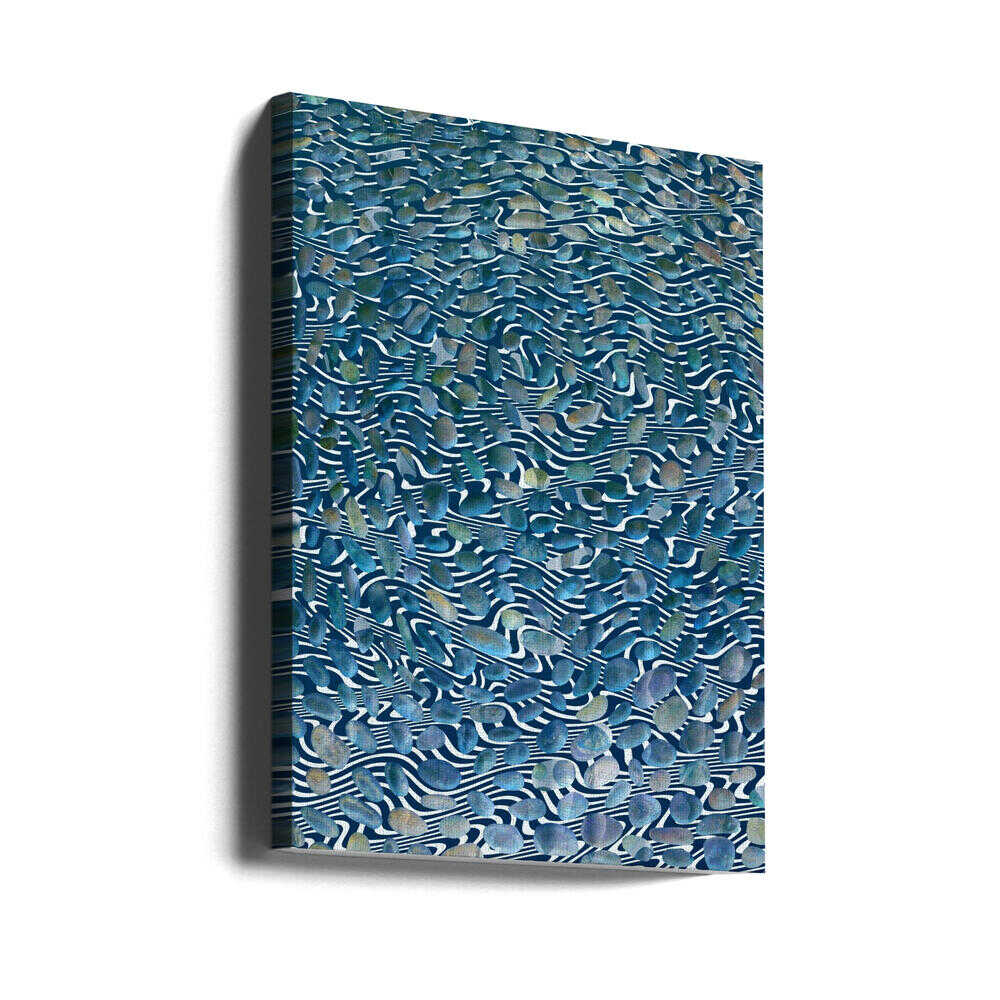 Am Fluss sitzen | Leinwand