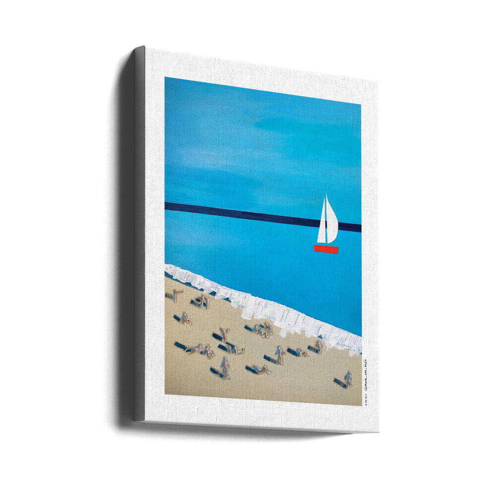 Nizza, Sommer an der französischen Riviera: Promenade Des Anglais | Leinwand