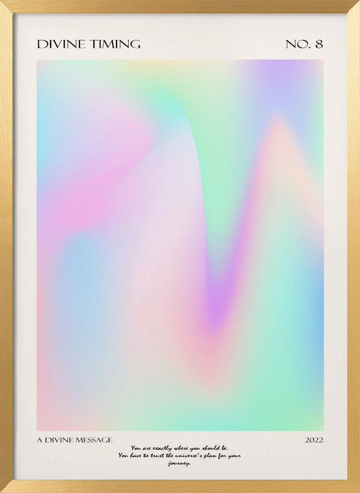 Divine Timing | Poster - Gold Frame Interior
