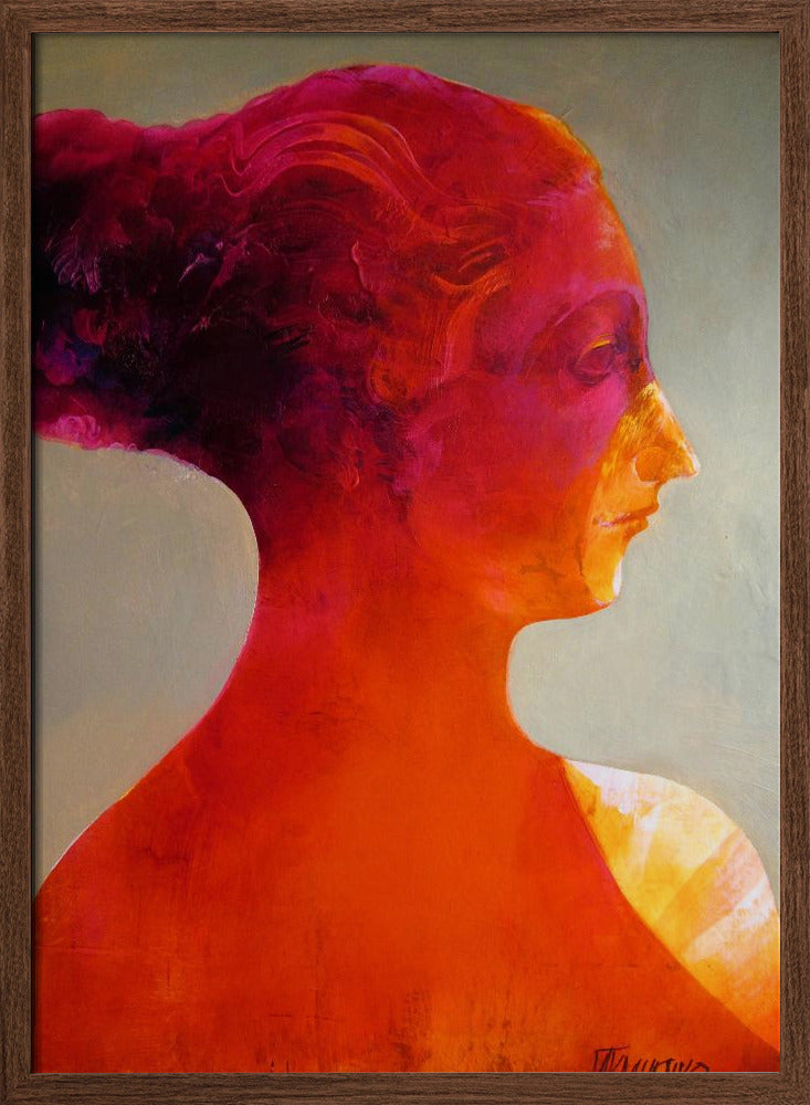 Hot | Poster - Walnut Frame Interior