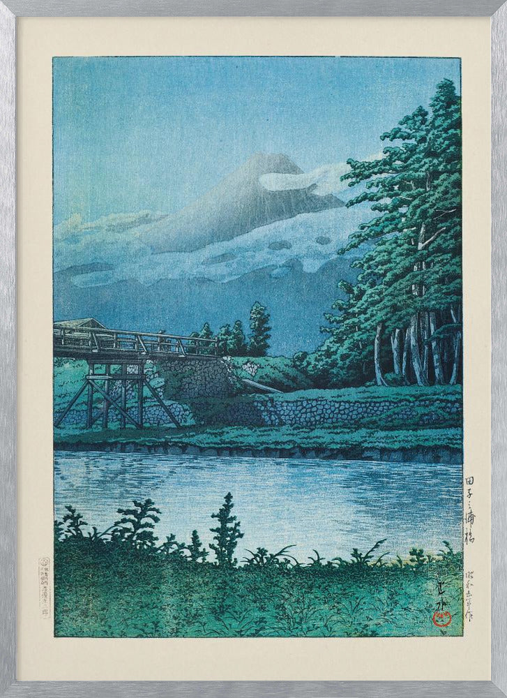 Tago No Ura Hashi (tagonoura Bridge) (1930) | Poster - Silver Frame Interior