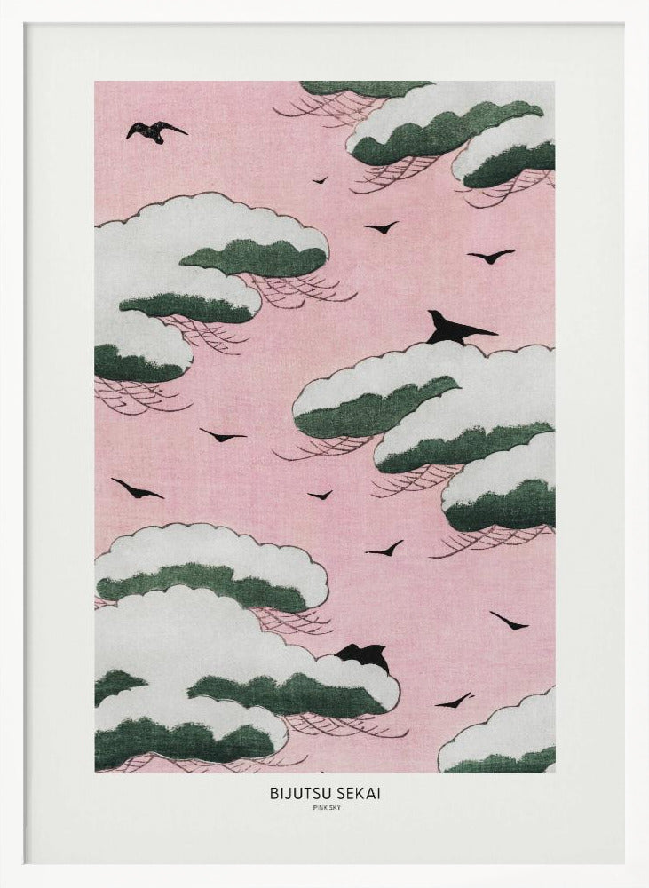 Pink Sky | Poster - White Frame Interior