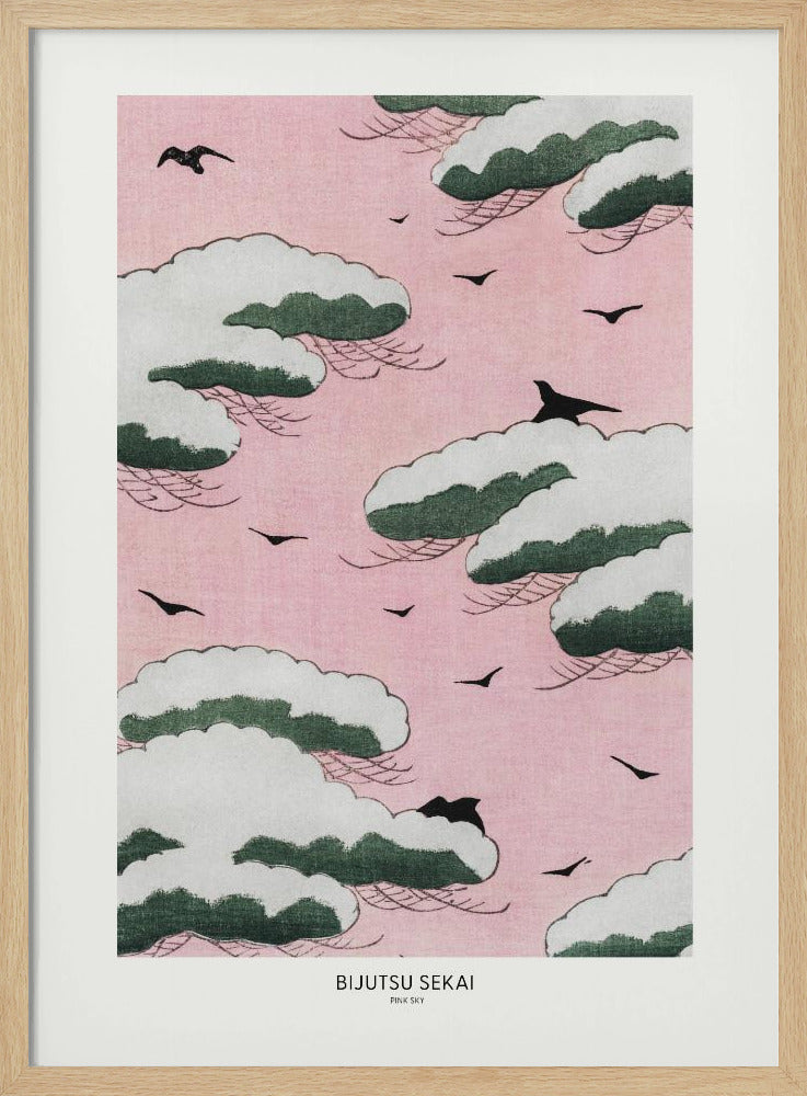 Pink Sky | Poster - Wood Frame Interior