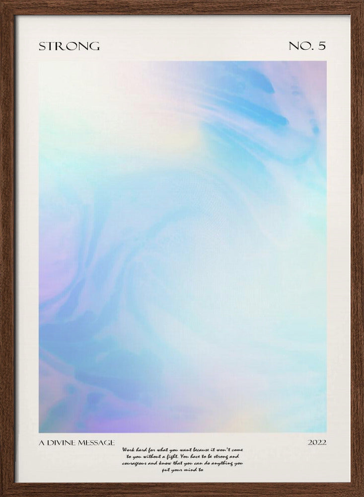 Strong Devine | Poster - Walnut Frame Interior