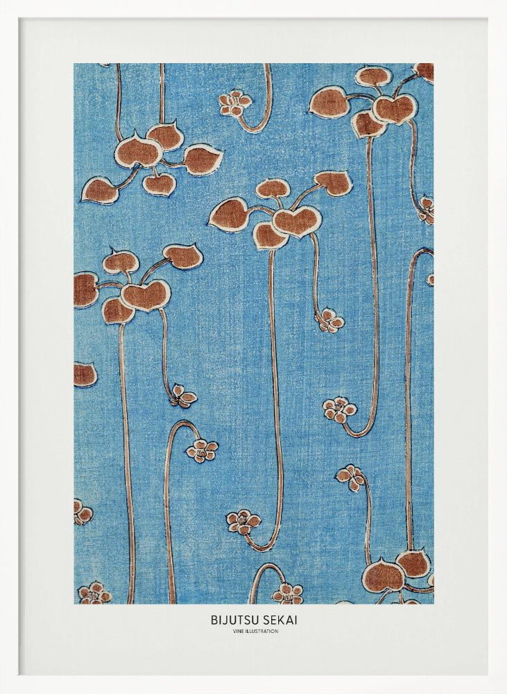 Vine Illustration | Poster - White Frame Interior