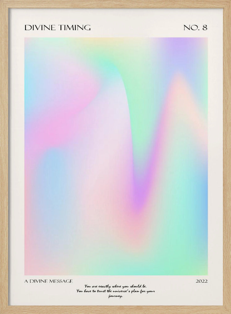 Divine Timing | Poster - Wood Frame Interior