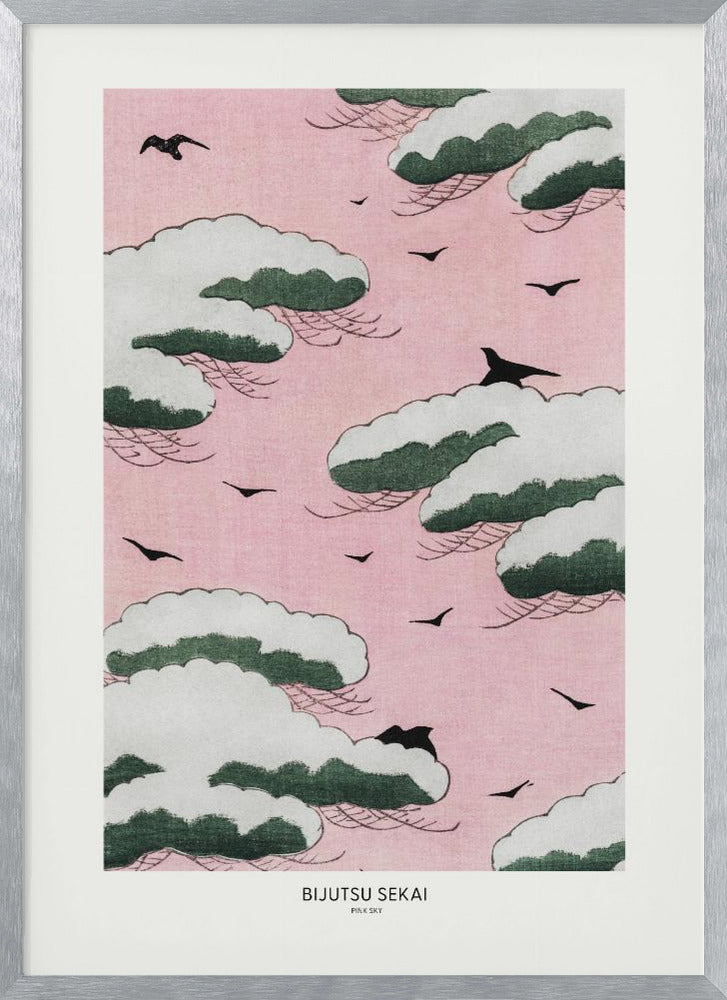 Pink Sky | Poster - Silver Frame Interior
