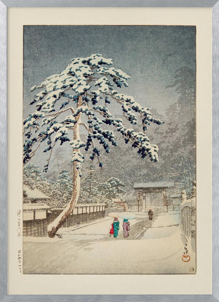 Ikegami Honmonji (honmon Temple, Ikegami) (1931) | Poster - Silver Frame Interior