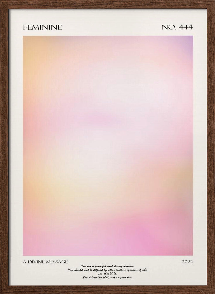 Feminie | Poster - Walnut Frame Interior