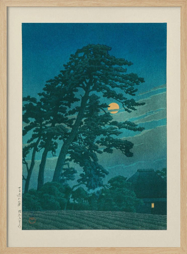 Moon At Magome | Poster - Wood Frame Interior